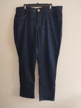 Plus Size 20W Women's  CJ Banks Dark Wash Jeans